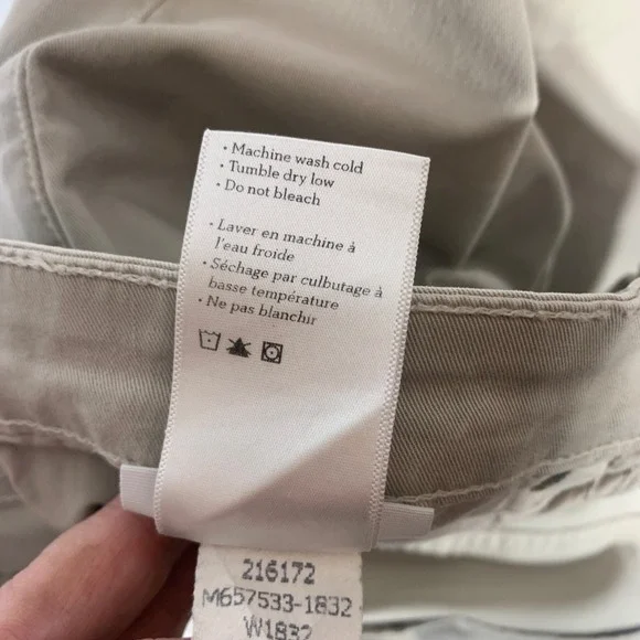 PAIGE Normandie Jeans Men's Khaki Size 33x30 Straight Stretch Made USA - Picture 10 of 12